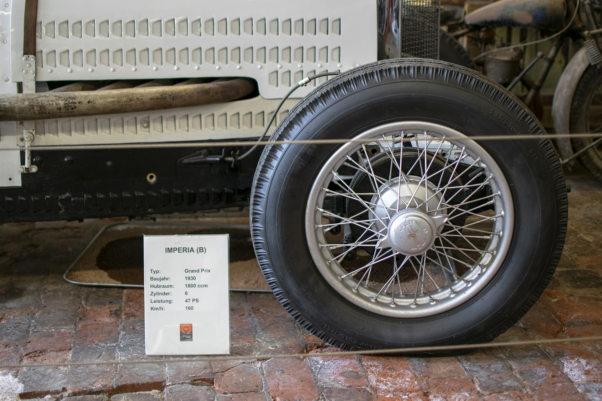 Imperia Grand Prix 1930 infos - Conservatoire National de Véhicules Historiques, Diekirch