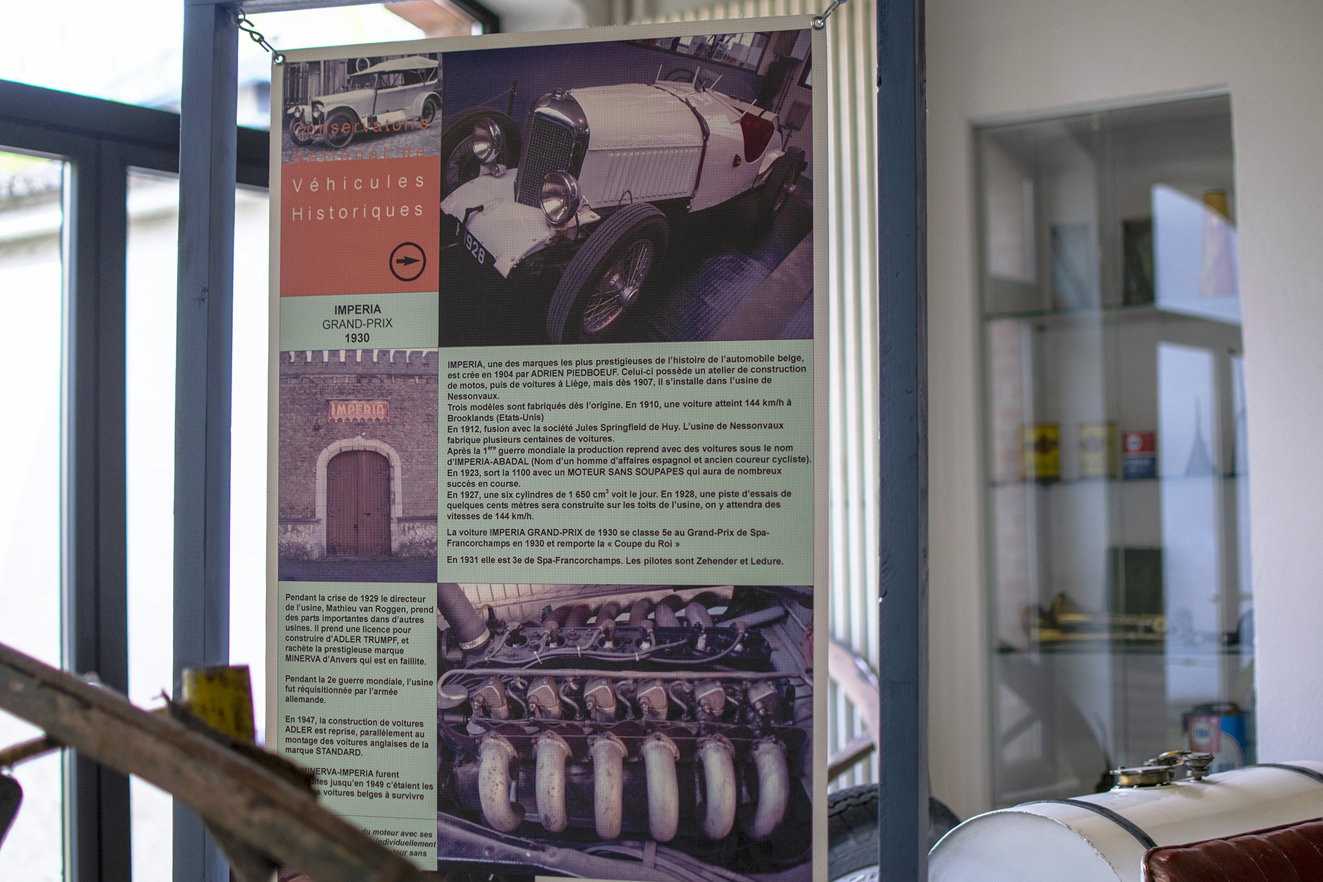 Imperia Grand Prix 1930 infos - Conservatoire National de Véhicules Historiques, Diekirch