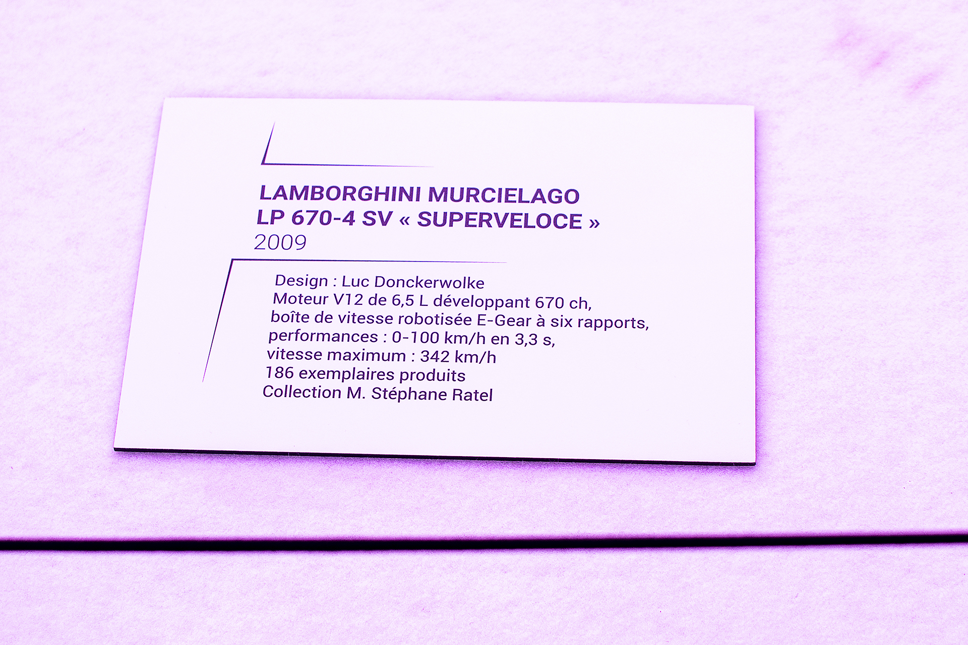 Lamborghini  Murciélago LP 670-4 SV infos - Cité de l'automobile, Collection Pop Lamborghini, 2020