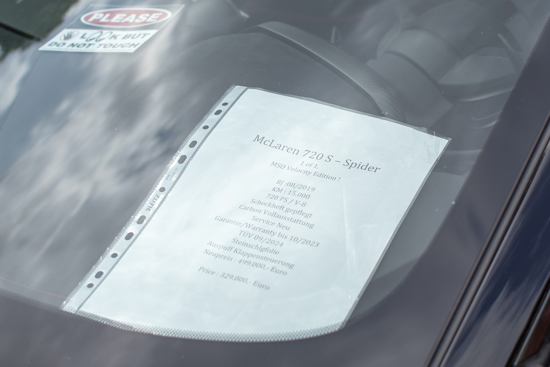 Mc Laren 720S Spider MSO velocity 2019 infos - DreamCars Festival ,2023 ,Schwebsange ,port