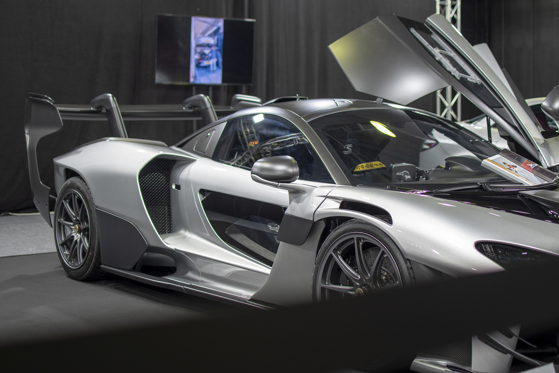 Mc Laren Senna GTR aileron - International Motor Show ,2023 ,Luxembourg