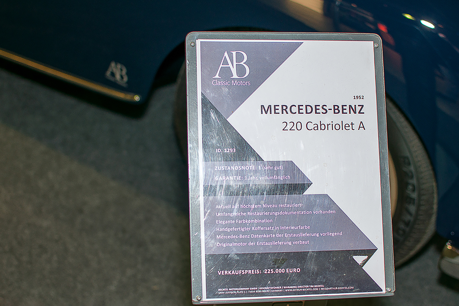 Mercedes-Benz W187 220 Cabriolet 1952 infos - International Motor Show  ,Luxembourg ,2018