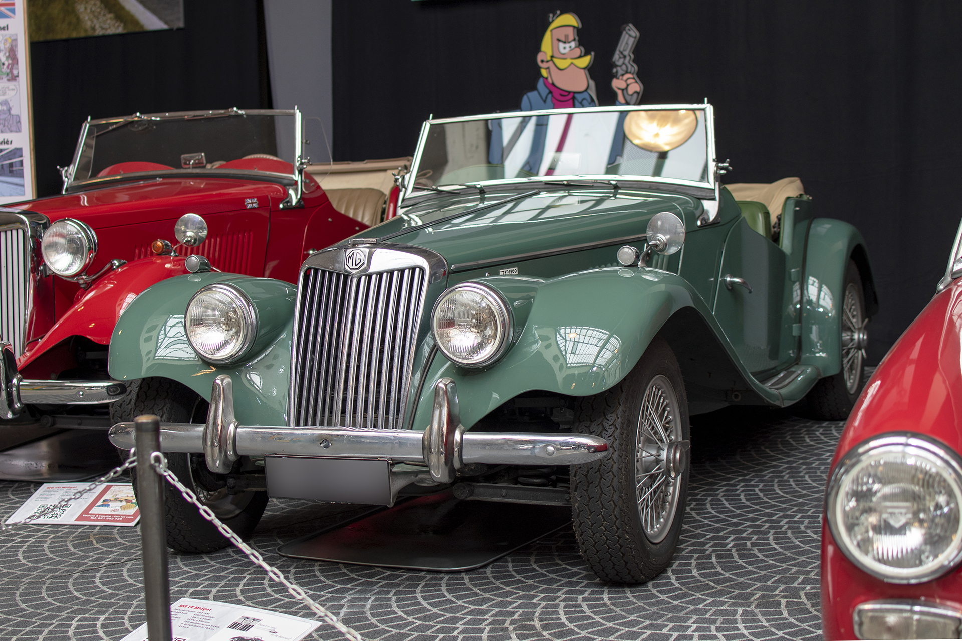 MG type TF Midget - Conservatoire National de Véhicules Historiques, Diekirch, exposition 100 ans de MG, 2023-2024