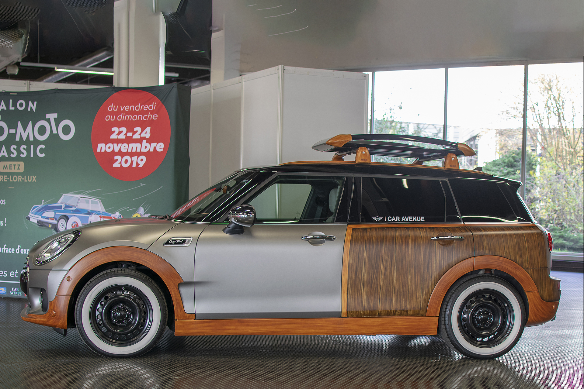 Mini IV F54 Clubman côté - Salon ,Auto-Moto Classic, Metz, 2019