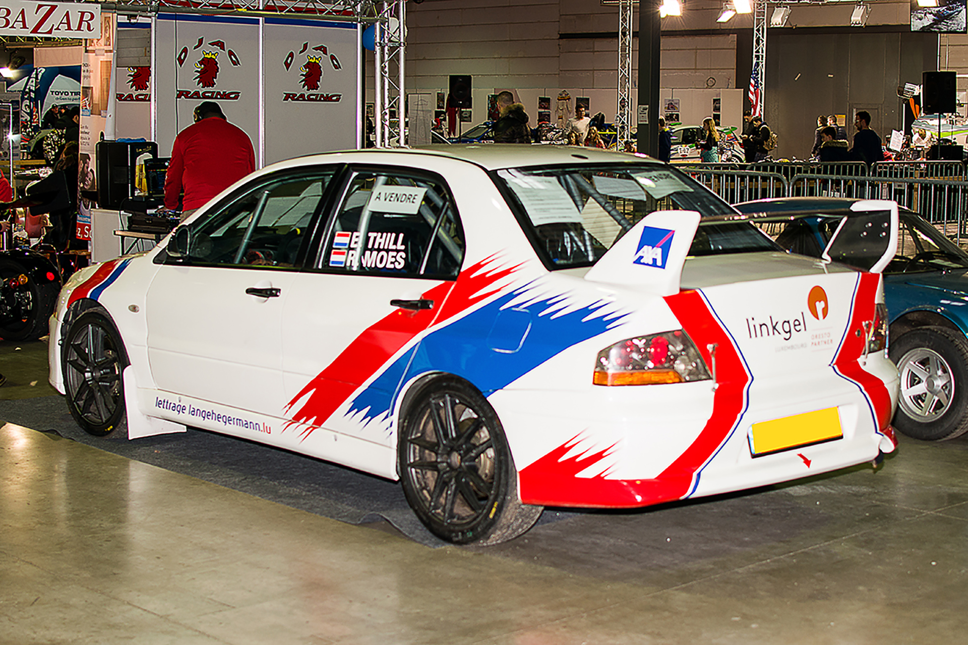 Mitsubishi Lancer Evolution VIII RS  2005 de compétition (Thill,Moes) arrière - Luxembourg Motor Show 2018