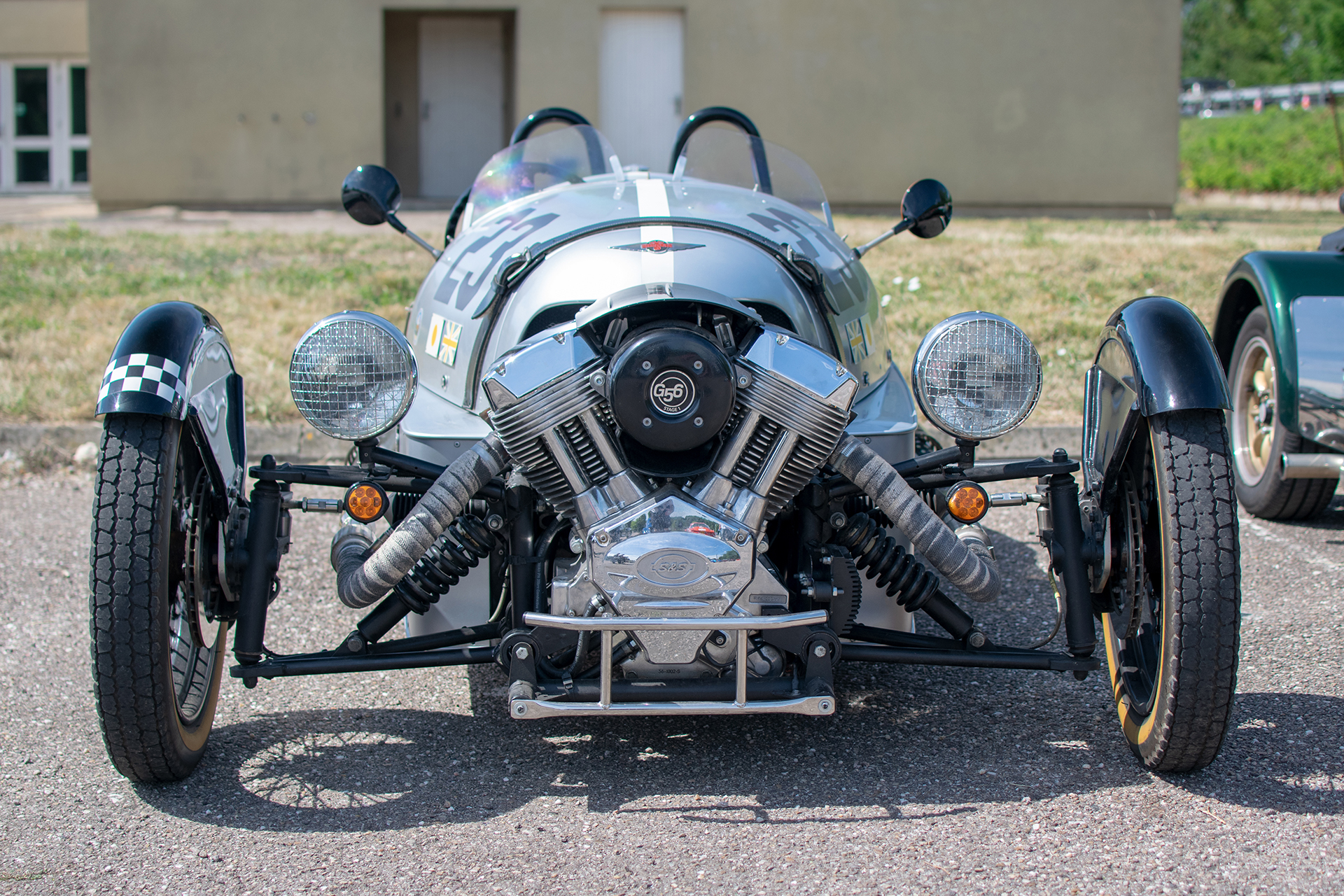 Morgan 3-Wheeler avant - Voitures & Mob's Anciennes et Sportives 2022 St-Julien-les-Metz