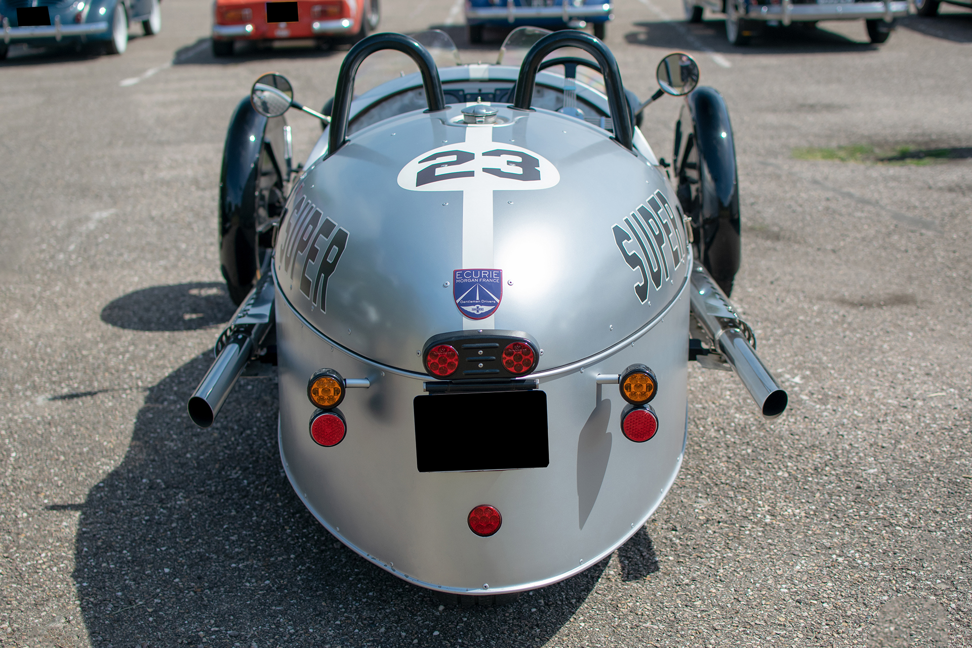 Morgan 3-Wheeler arrière - Voitures & Mob's Anciennes et Sportives 2022 St-Julien-les-Metz
