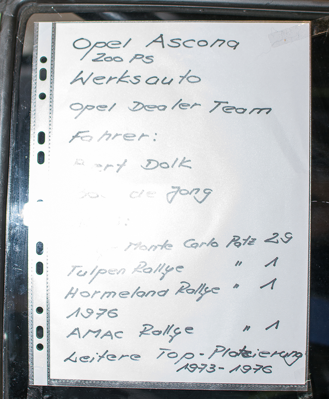 Opel Ascona A 1900 SR de compétition 1976 - LOF, Autotojumble, Luxembourg, 2019