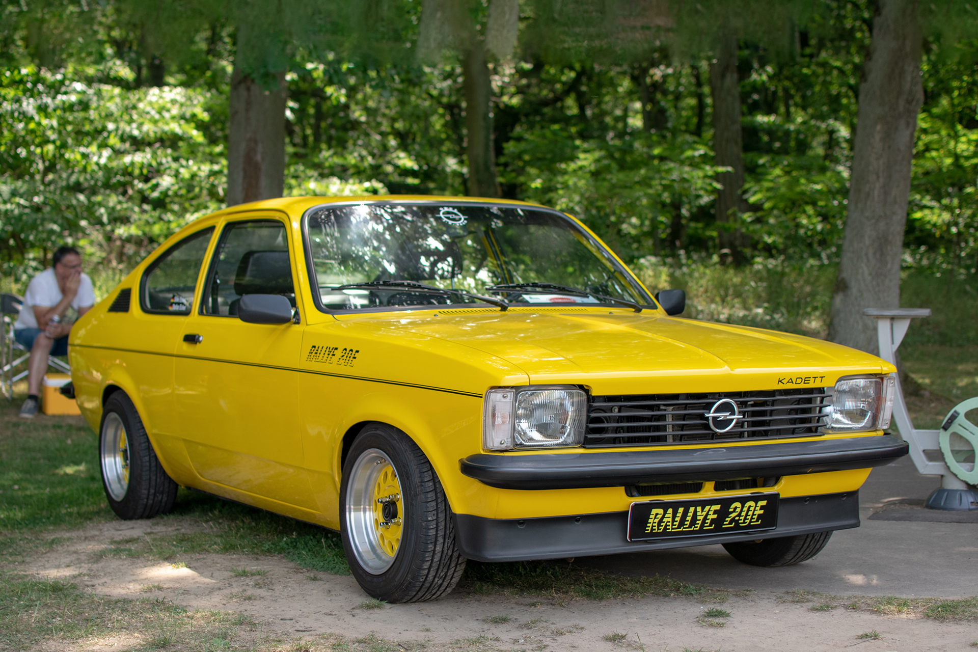 Opel Kadett C Rallye 20E 1979 de compétition (Ecker-Ecker) - Automania 2022 , Lac de Creutzwald