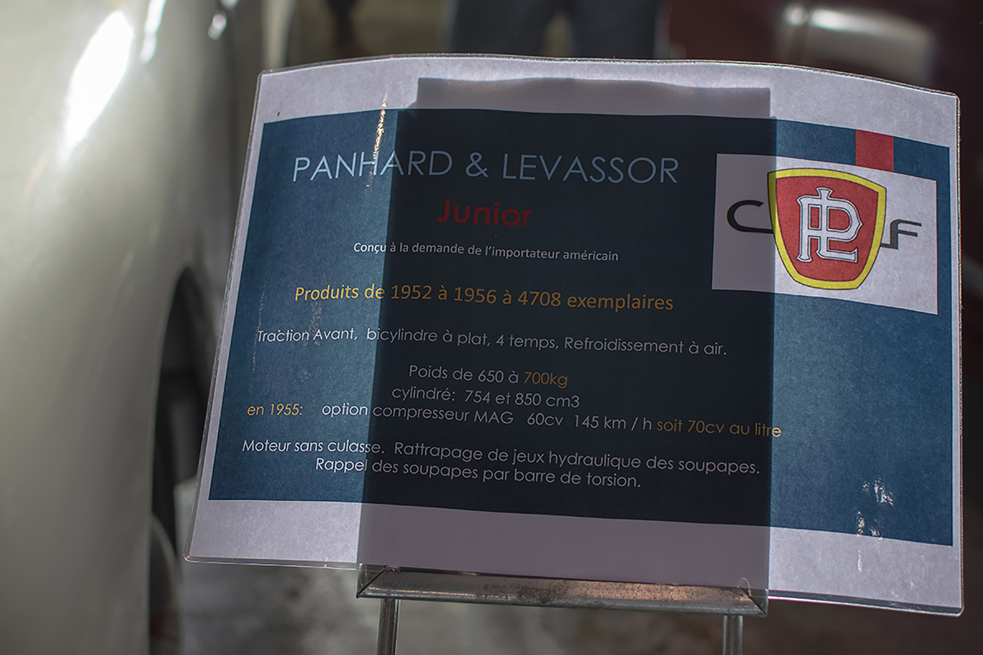 Panhard & Levassor Junior infos - Salon ,Auto-Moto Classic, Metz, 2019