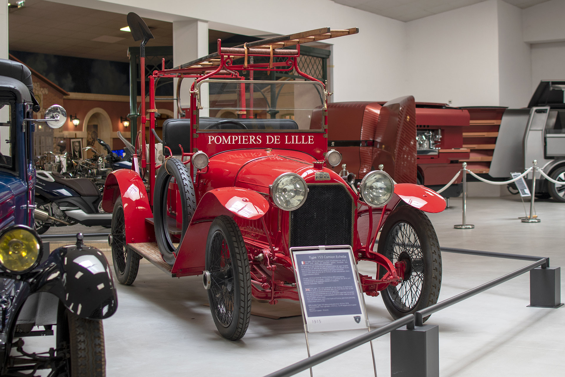 Peugeot type 153 Camion Echelle 1915 - Musée ,L'aventure Peugeot ,Sochaux