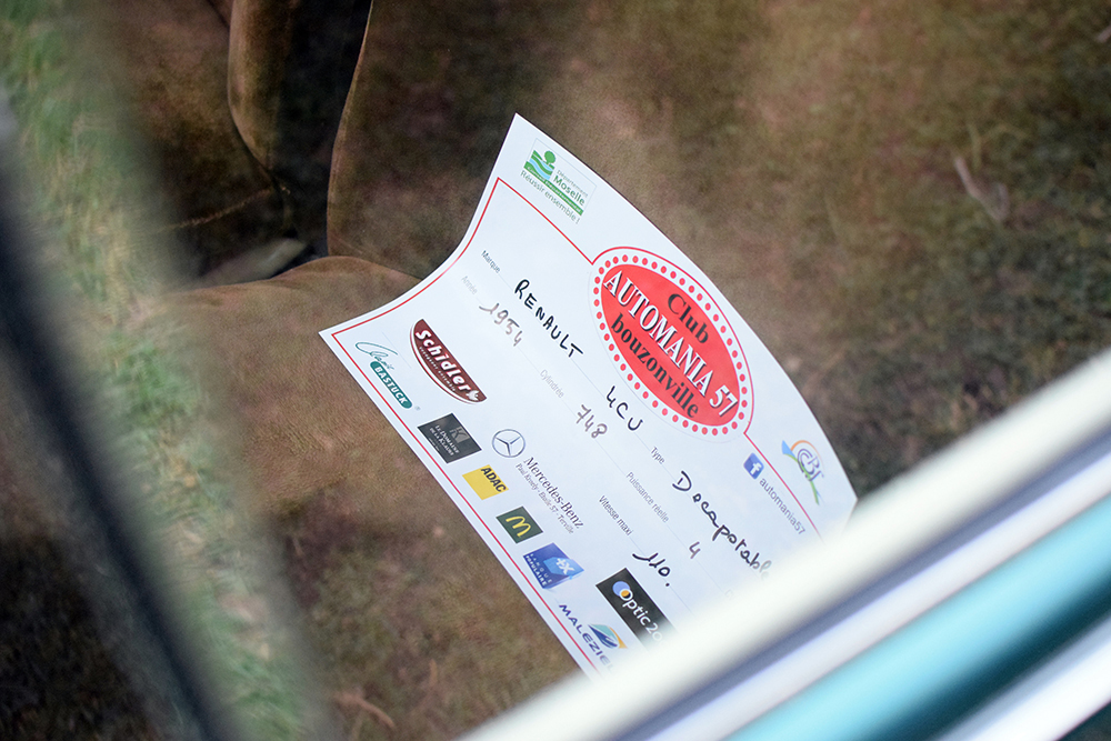 Renault 4CV découvrable infos - Automania 2017, Edling les Anzeling, Hara du Moulin