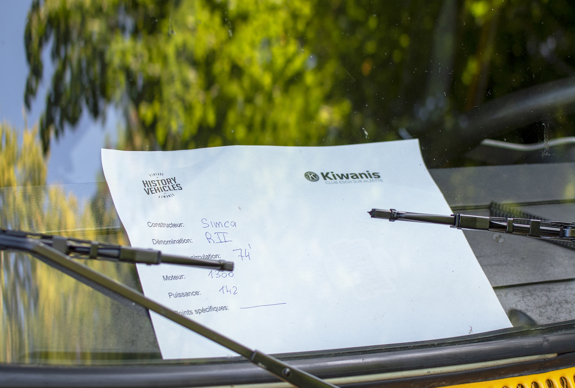 Simca 1000 Rallye 2 1974 infos - Hystory Vehicles by Kiwanis, 2025, Lasauvage