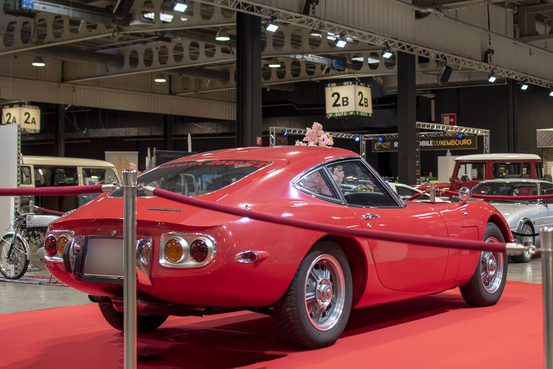  Toyota 2000 GT 1967 arrière - LOF, Auto Jumble ,2026, Luxembourg, all thing classic, Japan classic