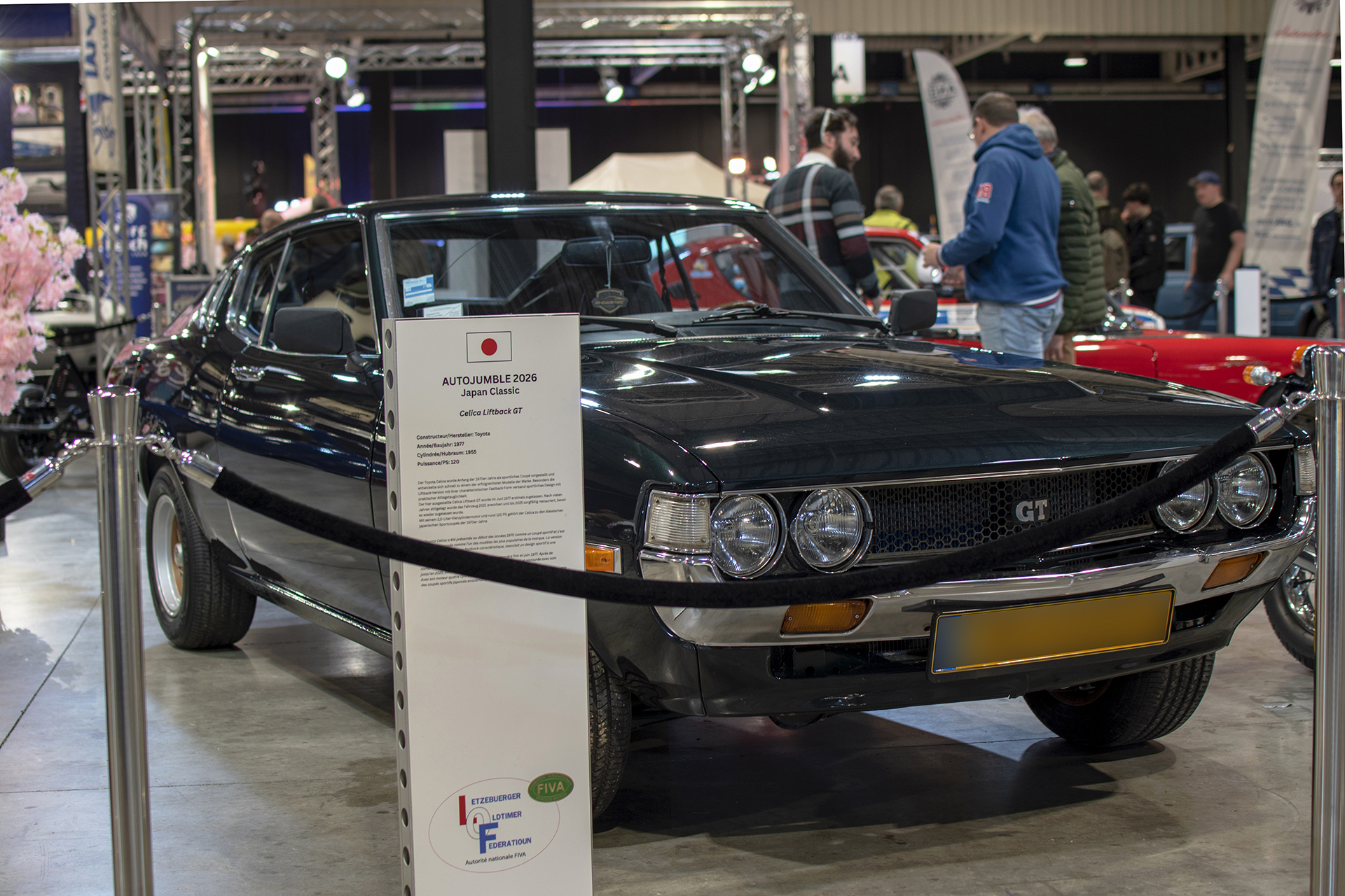 Toyota Celica I liftback GT  1977 - LOF, Auto Jumble ,2026, Luxembourg, all thing classic, Japan classic