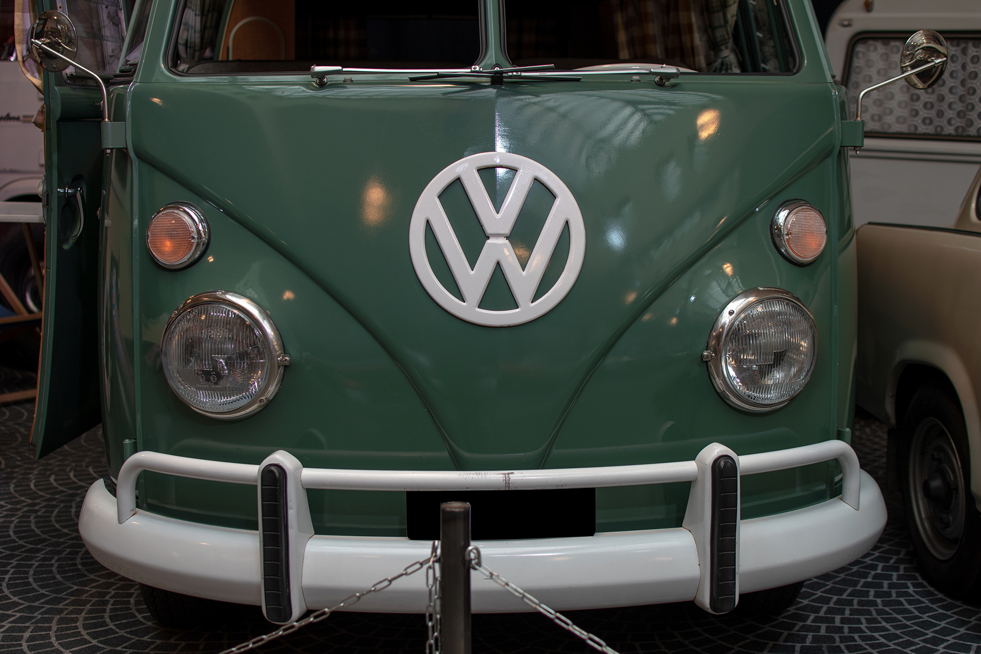 Volkswagen Combi T1 Westfalia avant - Conservatoire National de Véhicules Historiques, Diekirch, exposition Départ en Vacances, 2022-2023
