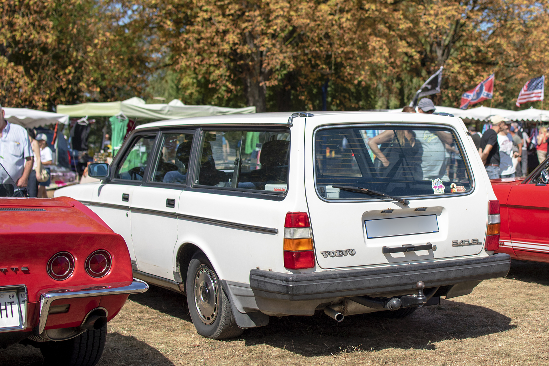   Volvo 240 I GL arrière  - Rêve américain, Ballastière Meeting, Hagondange, 2025