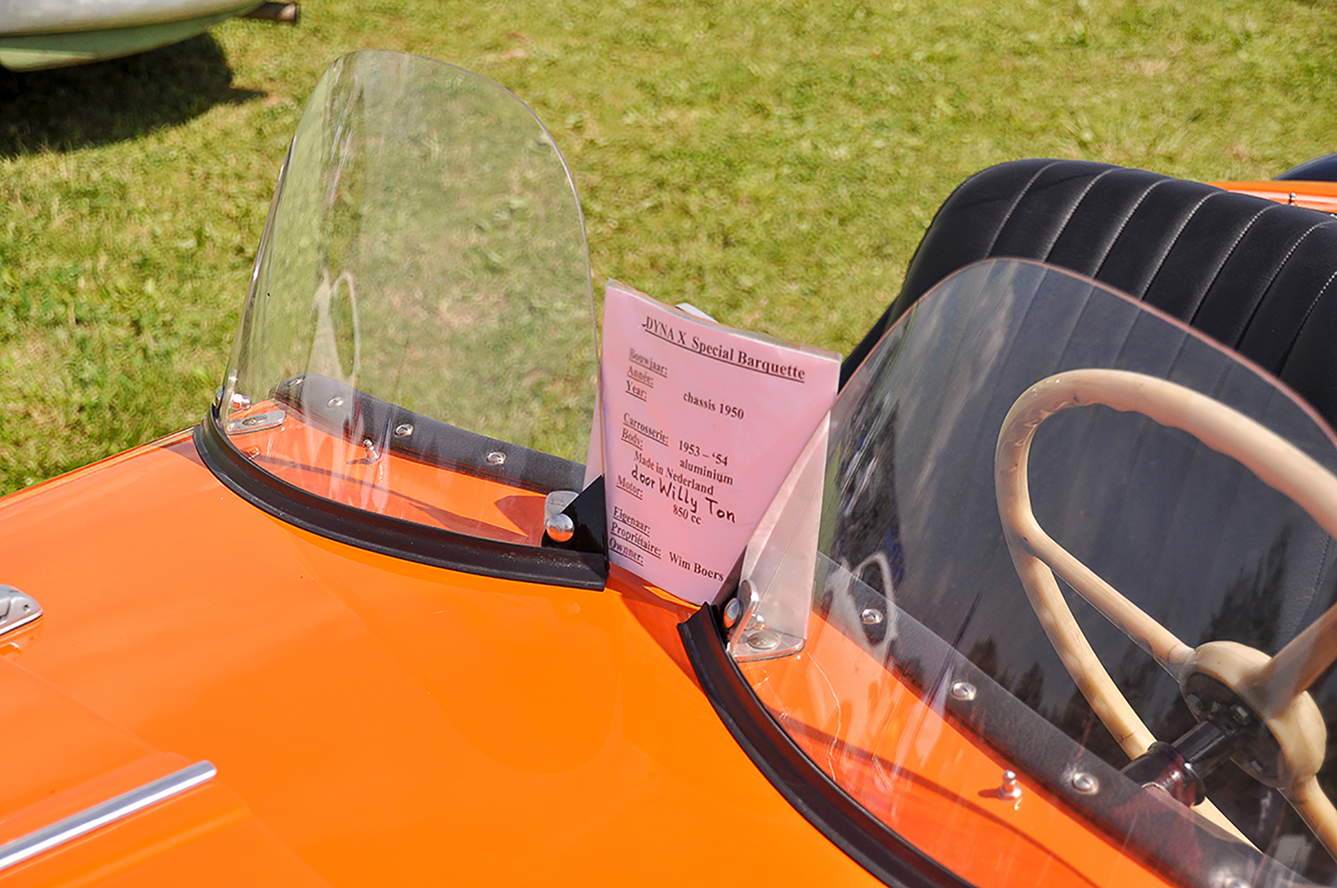 Panhard & Levasssor Dyna X 1950 special barquette infos - Rétro Meus'Auto 2018, Lac de la Madine