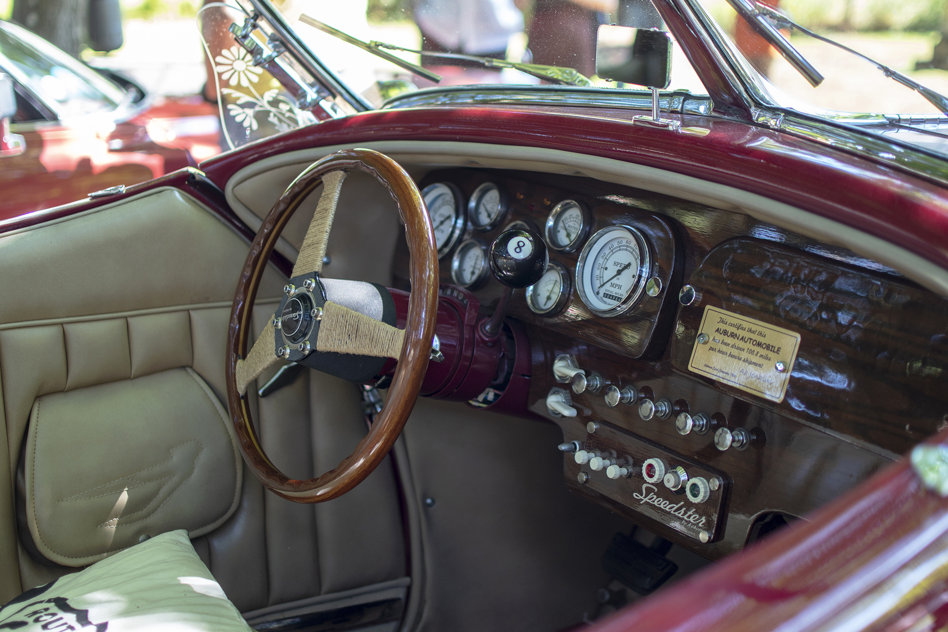 Auburn Speedster 851 / 866 intérieur  - Automania ,2023,Sierck-Les-Bains, Parc Valette, Fête de la St Jean