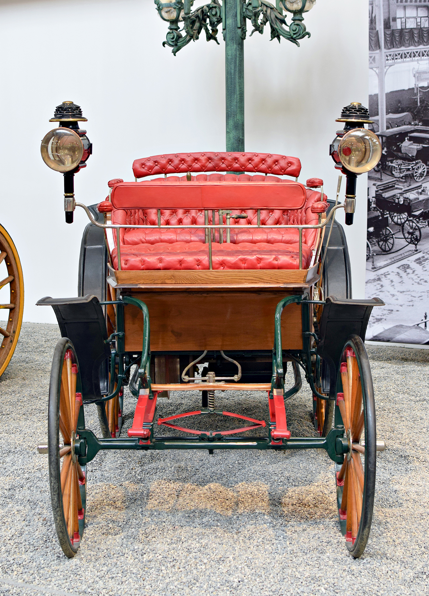 Benz Victoria Vis à vis 1893 avant - Cité de l'automobile, Collection Schlumpf, Mulhouse