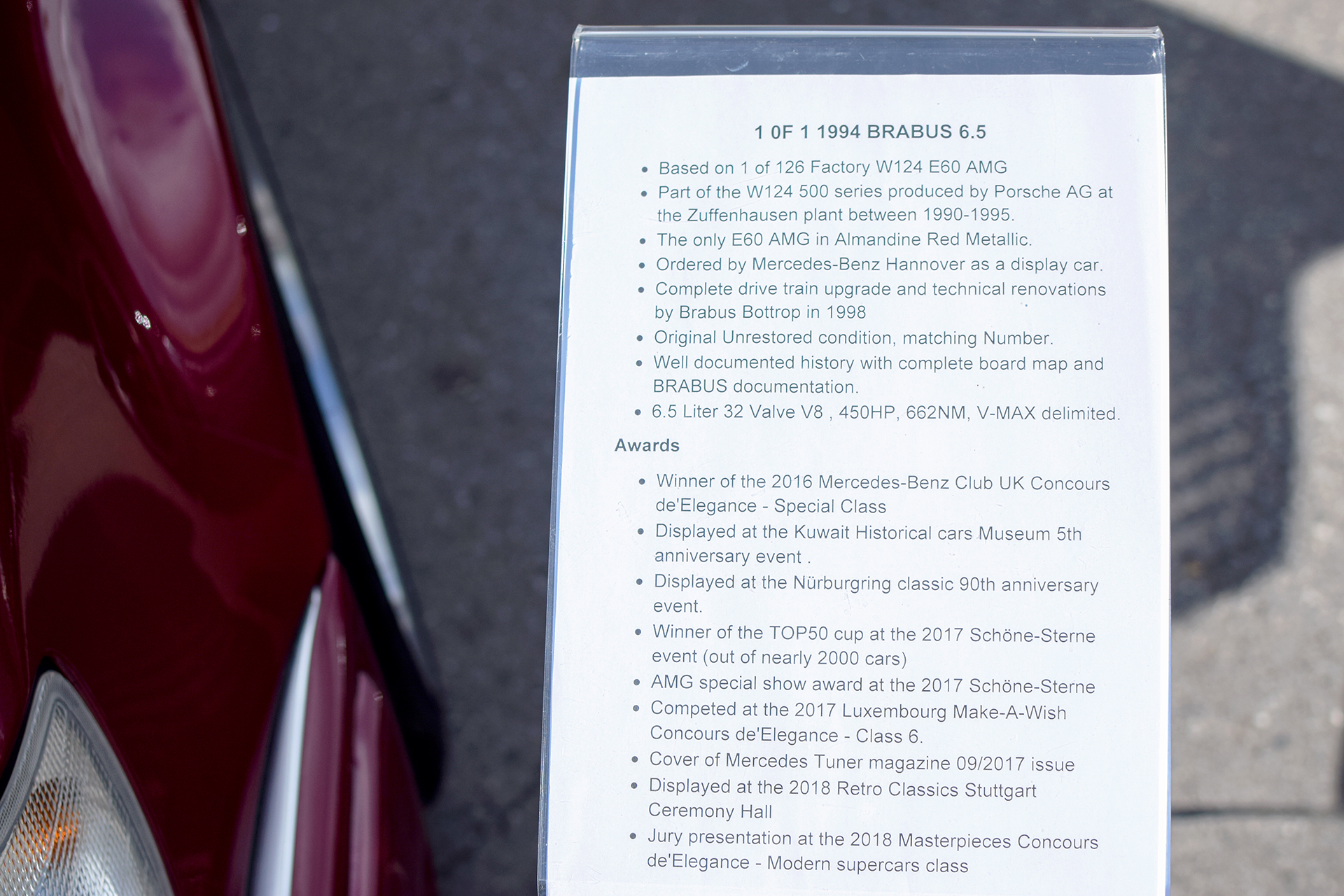 Brabus 6.5 1994 W124 E60 AMG iinfos - Cars & Coffee Deluxe ,Luxembourg ,Mai ,2019