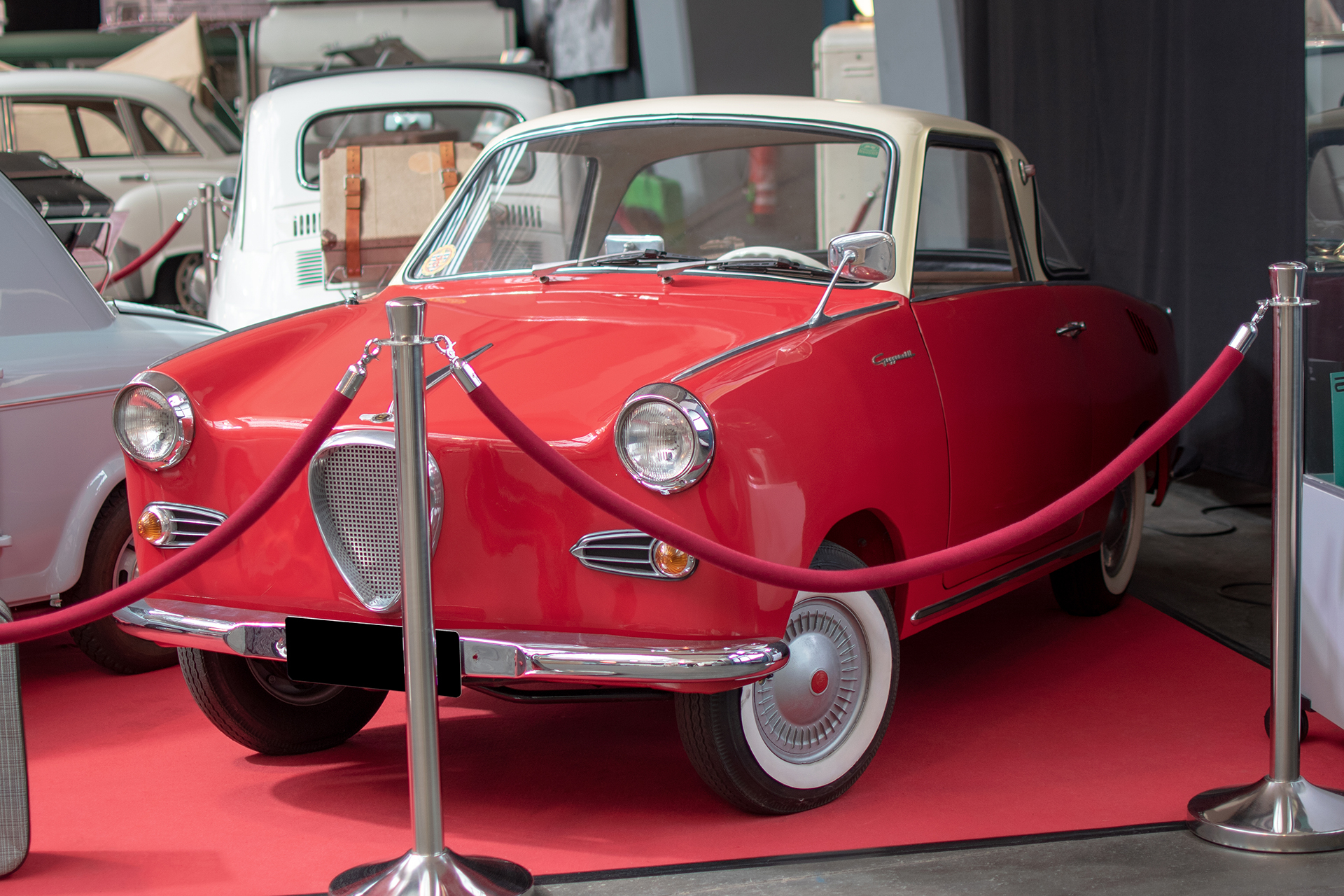Glas Goggomobil TS coupé - Conservatoire National de Véhicules Historiques, Diekirch, exposition Départ en Vacances, 2022-2023